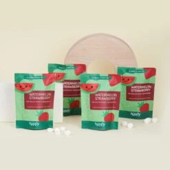 Toothpaste Tablets Refill - Zero Waste Toothpaste - All-Natural, Plastic Free, Compostable, 62 - 248 Ct. -Zero Waste Store huppy toothpaste tablets refill zero waste toothpaste whitening all natural plastic free compostable 3 flavors 30393060819055