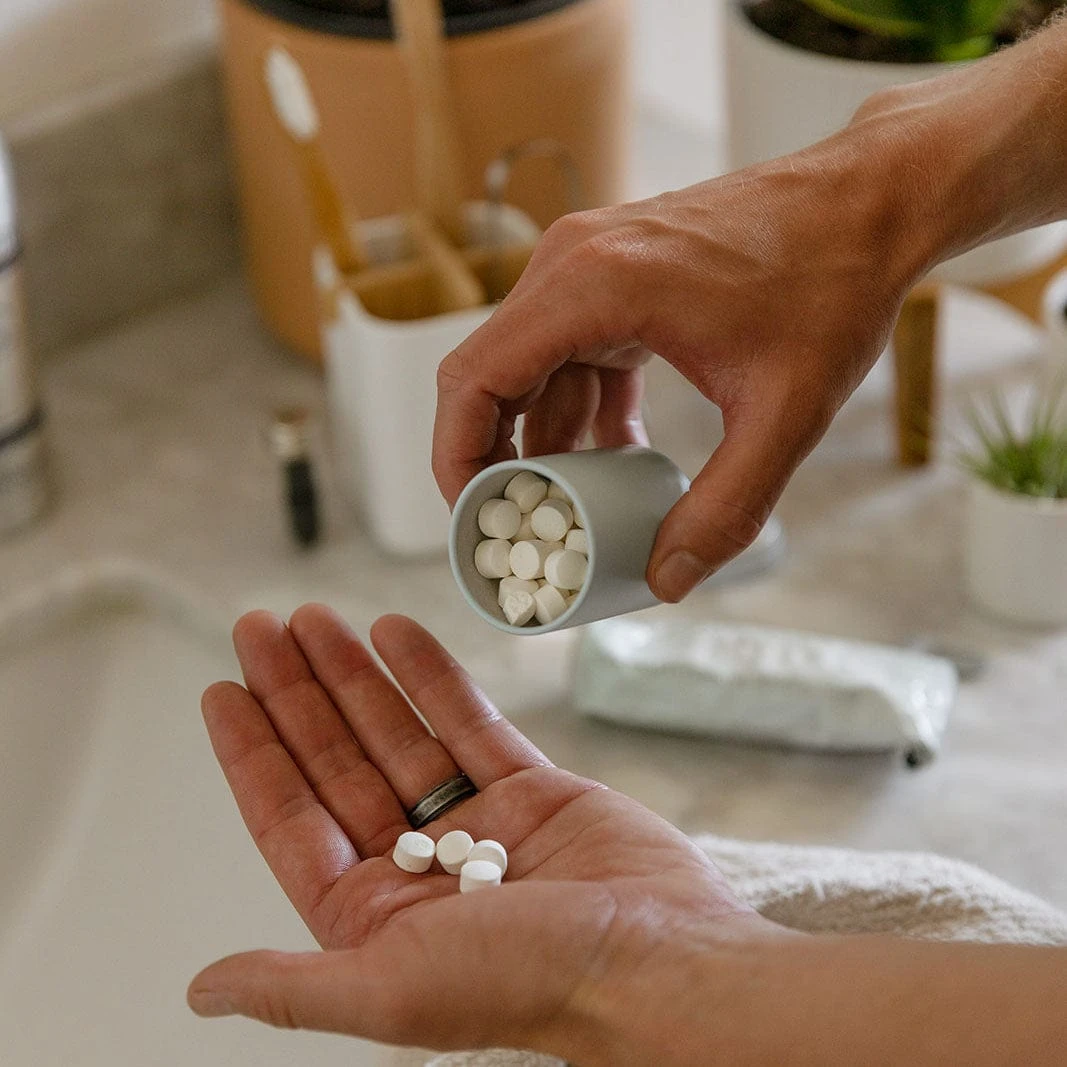 Toothpaste Tablets - Zero Waste Toothpaste - All-Natural, Plastic Free, Refillable, 62 Ct. 2 Toothpaste Tablets - Zero Waste Toothpaste - All-Natural, Plastic Free, Refillable, 62 Ct. - Image 2