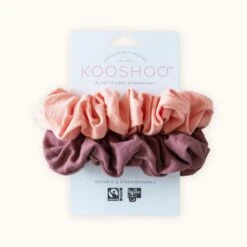 Plastic Free Organic Scrunchies - Zero Waste Scrunchies, 100% Fair Trade, Organic Cotton, 2 Pack 31 Plastic Free Organic Scrunchies - Zero Waste Scrunchies, 100% Fair Trade, Organic Cotton, 2 Pack -Zero Waste Store kooshoo coral rose kooshoo organic scrunchies 28210284167279