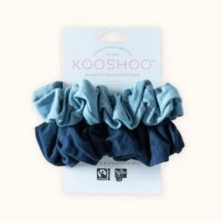 Plastic Free Organic Scrunchies - Zero Waste Scrunchies, 100% Fair Trade, Organic Cotton, 2 Pack 32 Plastic Free Organic Scrunchies - Zero Waste Scrunchies, 100% Fair Trade, Organic Cotton, 2 Pack -Zero Waste Store kooshoo evening sky kooshoo organic scrunchies 28210283675759