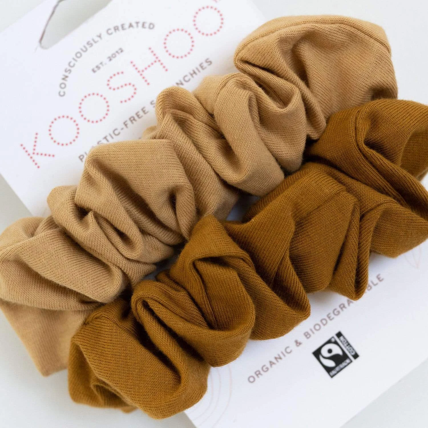 Plastic Free Organic Scrunchies - Zero Waste Scrunchies, 100% Fair Trade, Organic Cotton, 2 Pack 13 Plastic Free Organic Scrunchies - Zero Waste Scrunchies, 100% Fair Trade, Organic Cotton, 2 Pack - Image 13