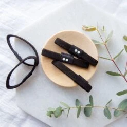 Plastic Free Organic Hair Ties - 6 Colors, Sustainable Hair Ties, Organic Cotton, Natural Rubber -Zero Waste Store kooshoo plastic free organic hair ties sustainable hair ties organic cotton natural rubber 30754537275503