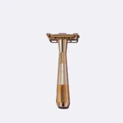 Fixed Head Twig Safety Razor -Zero Waste Store leaf shave gold twig safety razor 28213895594095