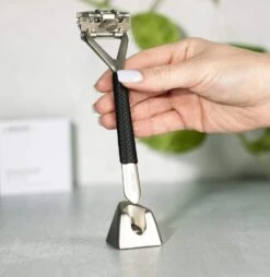 Grip Sleeve For Pivoting Head Stainless Steel Razor -Zero Waste Store leaf shave leaf shave grip sleeve 30012344041583