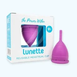 Menstrual Cup - Reusable Period Cup, BPA Free, Latex Free, Vegan, 2 Sizes & Colors -Zero Waste Store lunette size 1 pink menstrual cup blue reusable period cup bpa free latex free vegan 2 sizes 32035964747887