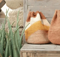 Nana Bucket Bag - Sustainable Bag, Handmade, All Natural Plant Fibers
