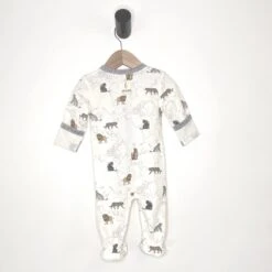 Big Cats Print Baby Footie, Infant Pajamas 9 Big Cats Print Baby Footie, Infant Pajamas -Zero Waste Store me o my earth big cats printed footie in sustainable fabric new for spring 2025 1151712334