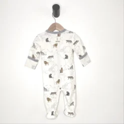 Big Cats Print Baby Footie, Infant Pajamas 9 Big Cats Print Baby Footie, Infant Pajamas -Zero Waste Store me o my earth big cats printed footie in sustainable fabric new for spring 2025 1151712334 scaled