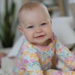 100% Cotton Baby Footies 17 100% Cotton Baby Footies -Zero Waste Store me o my earth coral reef ruffle 0 3m organic cotton baby footies 32033486012527