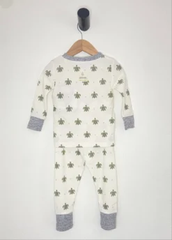 Sea Turtle Print 2Pc Infant/Toddler Tight Fitting Pajama Set -Zero Waste Store me o my earth sea turtle print 2pc infant toddler tight fitting pajama set new for spring 25 1151712288 scaled