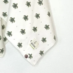 Organic Cotton Baby Swaddle Blanket -Zero Waste Store me o my earth sea turtle swaddle blanket 1151712304 scaled