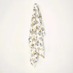 Organic Cotton Baby Swaddle Blanket -Zero Waste Store me o my earth turtle geo organic cotton baby swaddle 32109457965167 scaled