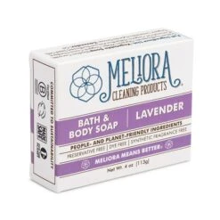 Organic Bath & Body Castile Soap Bar -Zero Waste Store meliora single lavender organic bath body castile soap bar 32699899248751