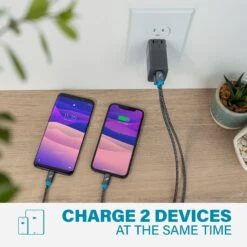 Recycled Mini Plus Wall Charger -Zero Waste Store nimble charcoal recycled mini plus wall charger 1173946313