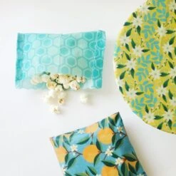 Beeswax Wraps Bundle (Set Of 3) -Zero Waste Store nothing fancy supply green acres beeswax wraps bundle set of 3 31729824727151