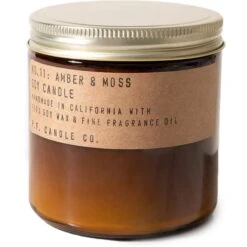 Amber And Moss Soy Candle -Zero Waste Store p f candle co large 12 5oz amber moss soy candle 33326527086703