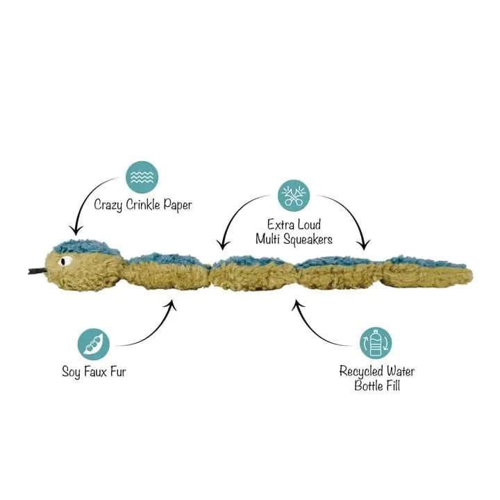 Recycled Snake Dog Toy 3 Recycled Snake Dog Toy - Image 3