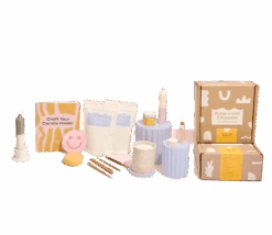 Taper Candle + Clay Kit – Air Dry 7 Taper Candle + Clay Kit – Air Dry -Zero Waste Store pottery with a purpose taper candle clay kit air dry 52929133904241