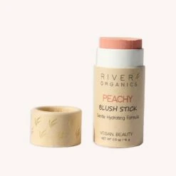 Vegan Blush Stick -Zero Waste Store river organics peachy vegan blush stick 30040094539887