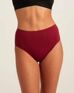 Leakproof Seamless High Waist -Zero Waste Store saalt regular xs crimson rose leakproof seamless high waist 1170092743