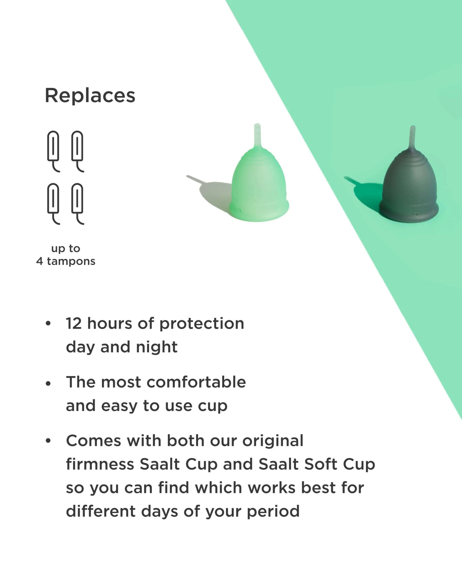 Saalt Twin Pack – Menstrual Cups (Original + Soft) 9 Saalt Twin Pack – Menstrual Cups (Original + Soft) - Image 9