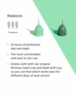 Saalt Twin Pack – Menstrual Cups (Original + Soft) 15 Saalt Twin Pack – Menstrual Cups (Original + Soft) -Zero Waste Store saalt saalt twin pack menstrual cups original soft 1170361394