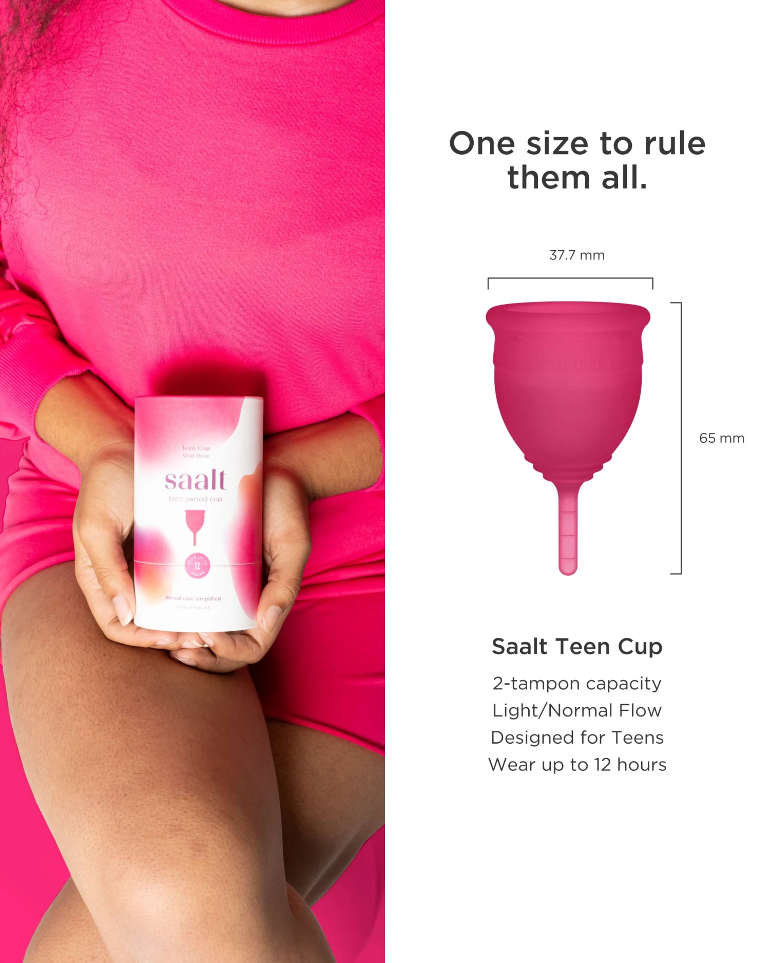 Saalt Teen Menstrual Cup 5 Saalt Teen Menstrual Cup - Image 5