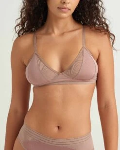Mesh Bralette -Zero Waste Store saalt xs moonlit mauve mesh bralette 1170092653
