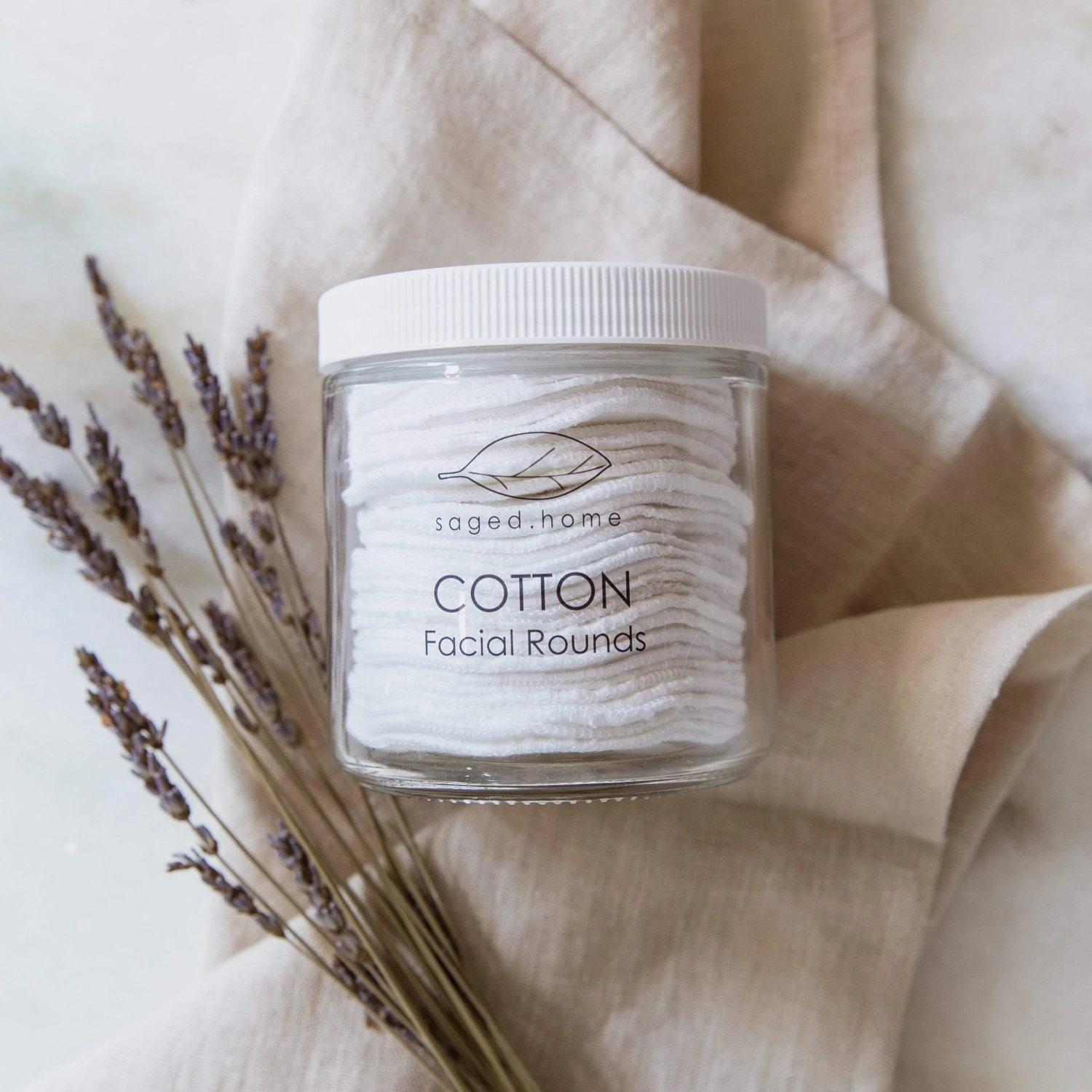 Cotton Facial Rounds In Jar- Reusable Facial Rounds, Washable & Reusable, 100% Organic Cotton Flannel, 30 Pack, In Jar 1 Cotton Facial Rounds In Jar- Reusable Facial Rounds, Washable & Reusable, 100% Organic Cotton Flannel, 30 Pack, In Jar
