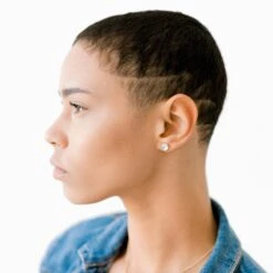 Pearl Stud Earrings -Zero Waste Store sara patino jewelry pearl stud earrings 59439048982897