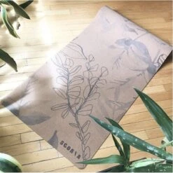 Blossom Cork Yoga Mat 4.5mm -Zero Waste Store scoria blossom cork yoga mat 4 5mm 33326555365487