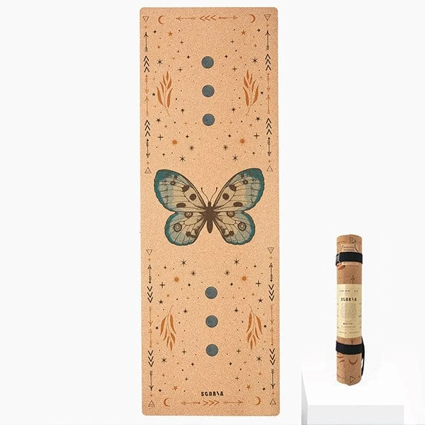 Butterfly Cork Yoga Mat 4.5mm 1 Butterfly Cork Yoga Mat 4.5mm