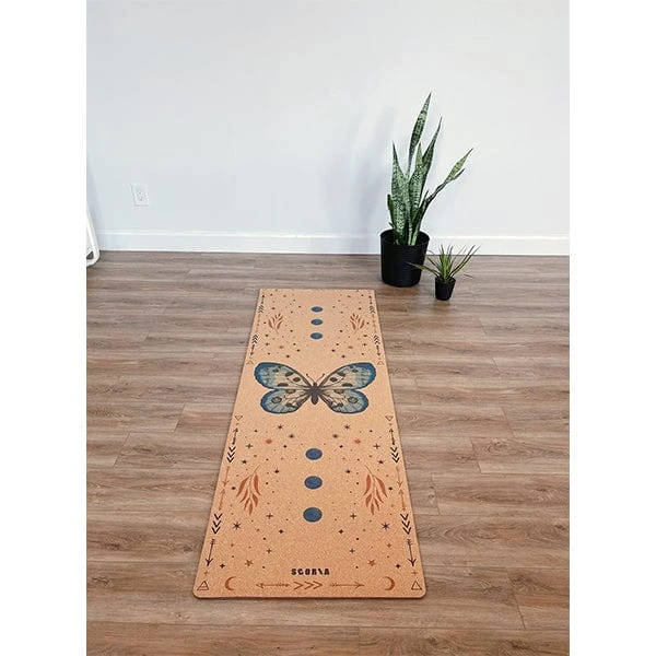 Butterfly Cork Yoga Mat 4.5mm 2 Butterfly Cork Yoga Mat 4.5mm - Image 2