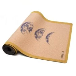Moon Phases Cork Yoga Mat 4.5mm 7 Moon Phases Cork Yoga Mat 4.5mm -Zero Waste Store scoria moon phases cork yoga mat 4 5mm 33326555463791