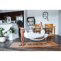 Moon Phases Cork Yoga Mat 4.5mm 8 Moon Phases Cork Yoga Mat 4.5mm -Zero Waste Store scoria moon phases cork yoga mat 4 5mm 33326555496559