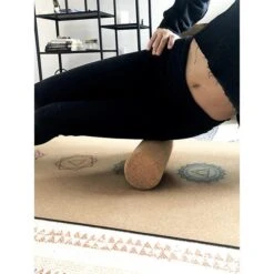 Short Natural Cork Massage Roller -Zero Waste Store scoria short natural cork massage roller 33326555824239