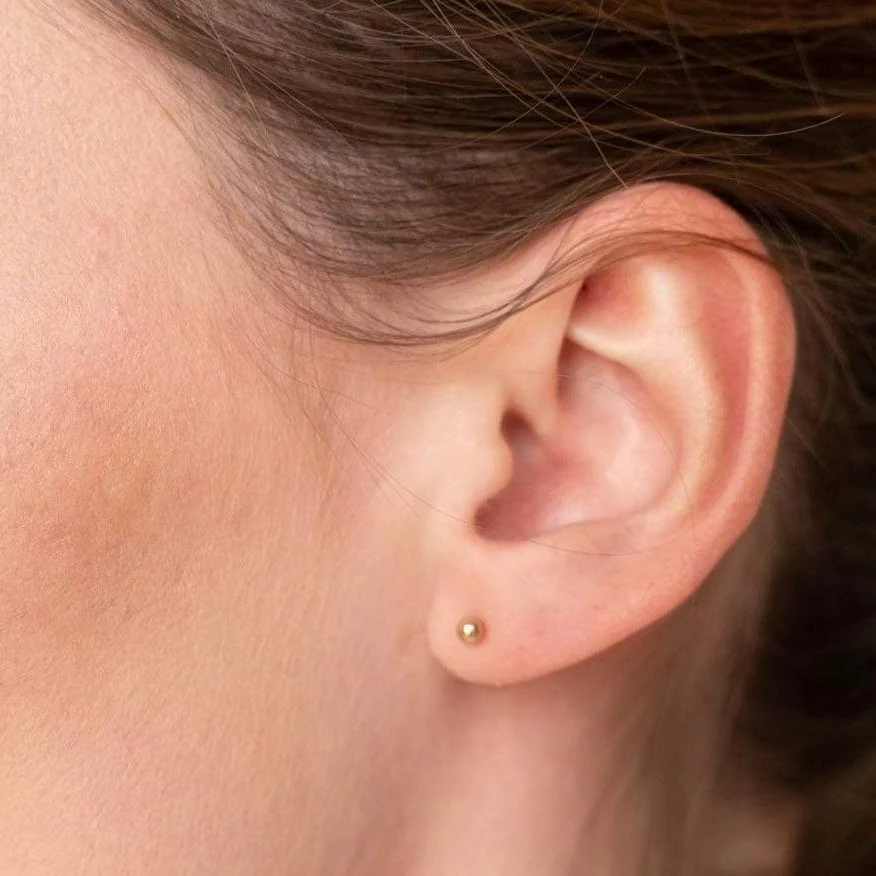 Recycled Dot Stud Earrings 3 Recycled Dot Stud Earrings - Image 3