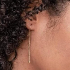 Recycled Ball & Chain Threaders -Zero Waste Store shop wellthy recycled ball chain threaders 30011897151599