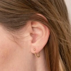 Recycled Beaded Hoop Earring Jackets -Zero Waste Store shop wellthy recycled beaded hoop earring jackets 30002654412911