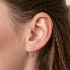 Recycled Beaded Hoop Earring Jackets -Zero Waste Store shop wellthy recycled beaded hoop earring jackets 30003483508847