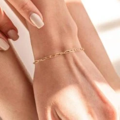 Recycled Paperclip Chain Bracelet