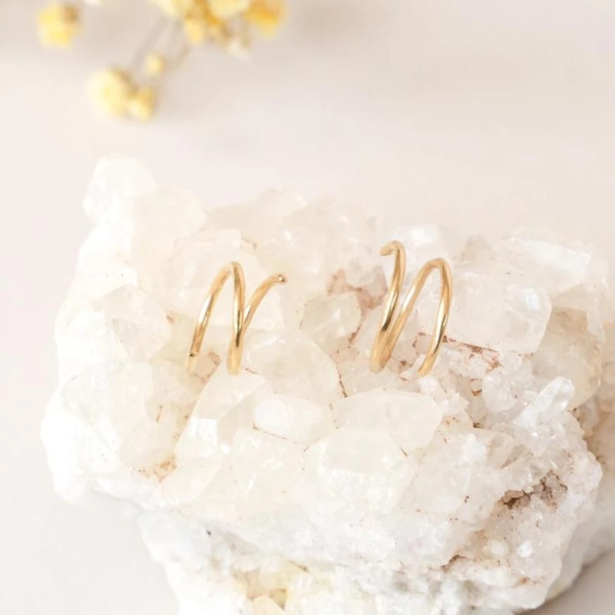 Recycled Spiral Earrings 6 Recycled Spiral Earrings - Image 6