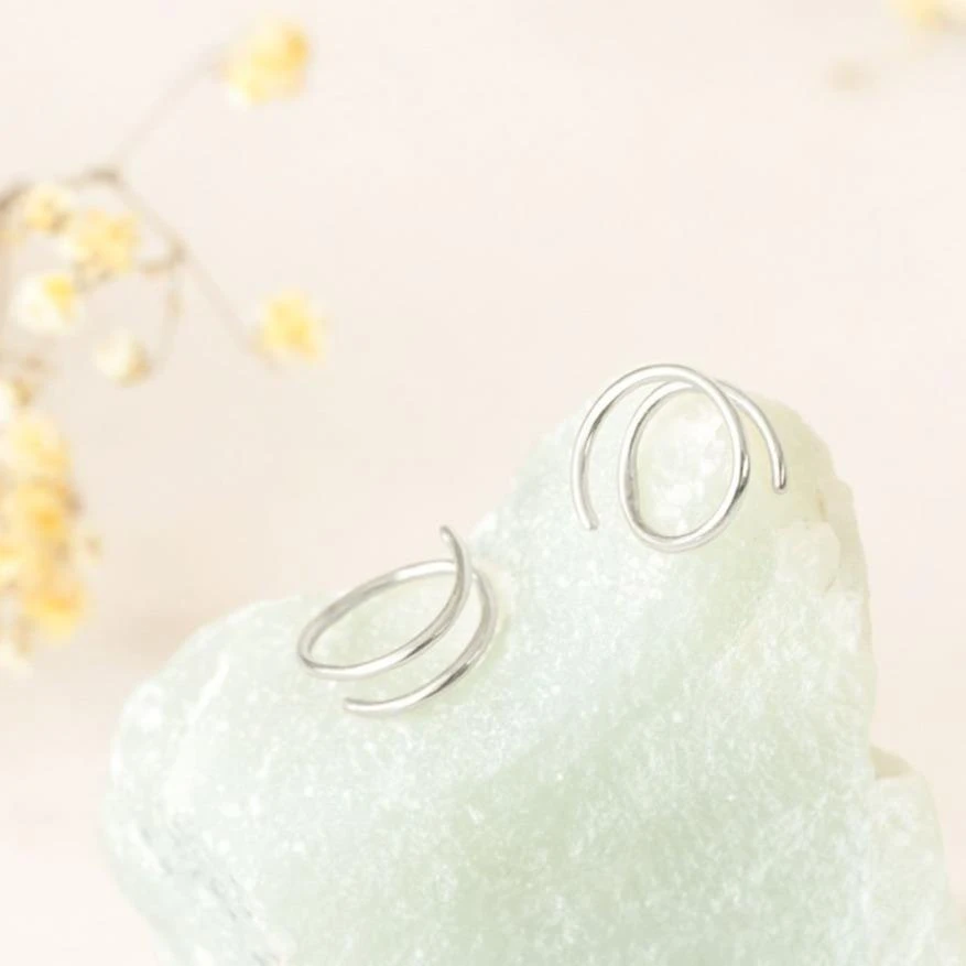 Recycled Spiral Earrings 7 Recycled Spiral Earrings - Image 7