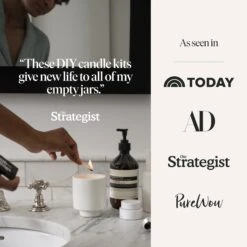 Bergamot, White Rose, Oakmoss Candle Refill Kit -Zero Waste Store siblings no 01 bergamot white rose oakmoss 1168157894