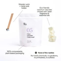 Clove, Lavender, Cedarwood Candle Refill 11 Clove, Lavender, Cedarwood Candle Refill -Zero Waste Store siblings no 05 clove lavender cedarwood 1168157937
