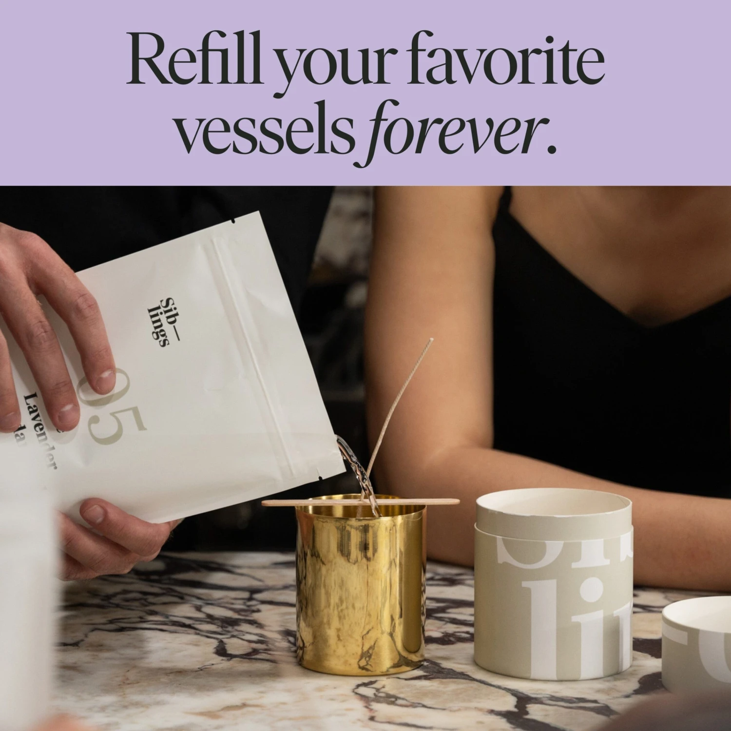 Clove, Lavender, Cedarwood Candle Refill 4 Clove, Lavender, Cedarwood Candle Refill - Image 4