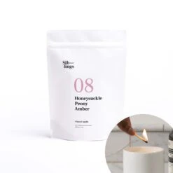 Honeysuckle, Peony, Amber Candle Refill