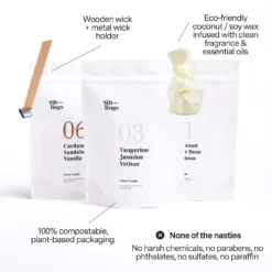 Spa Candle Refill Set 10 Spa Candle Refill Set -Zero Waste Store siblings spa pack 1168157905