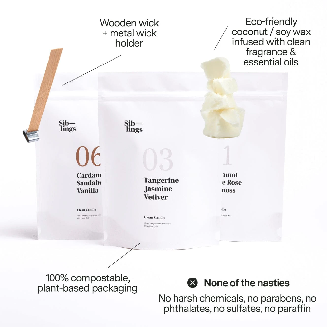 Spa Candle Refill Set 4 Spa Candle Refill Set - Image 4