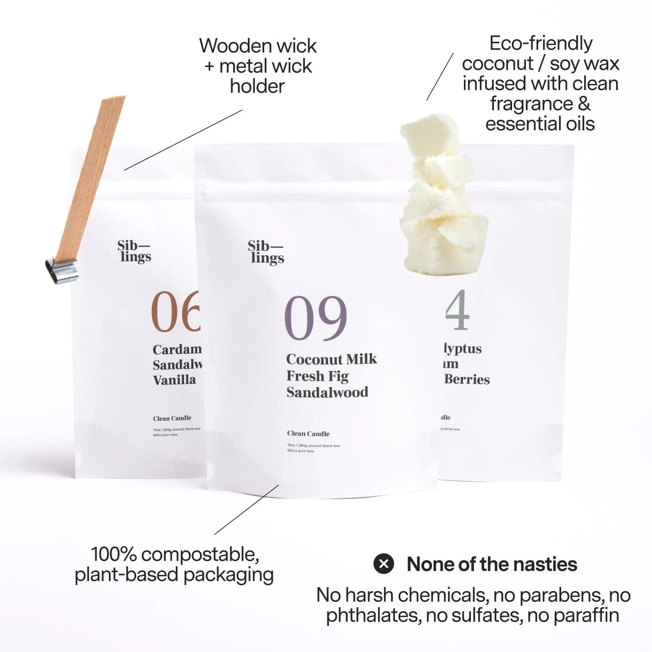 Sweet Woods Candle Refill Pack 4 Sweet Woods Candle Refill Pack - Image 4